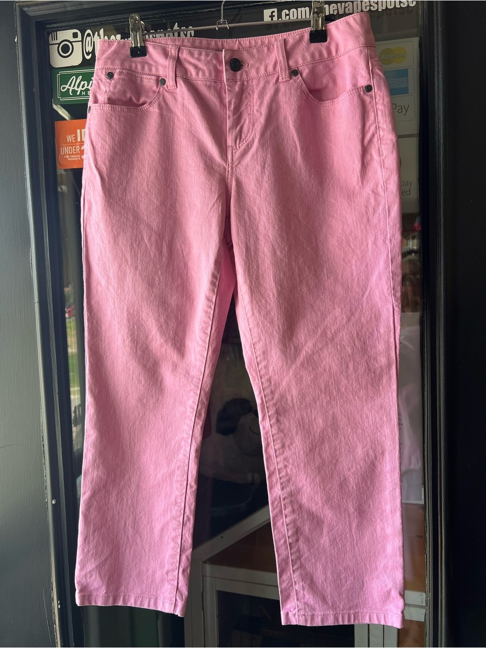 Talbots Pink Slim crop Jeans